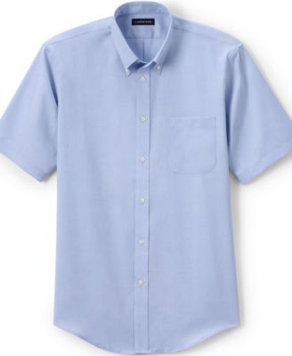 Men's Short Sleeve No Iron Pinpoint Dress Shirt
