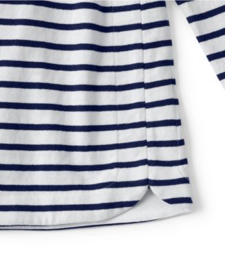 Plus Size Long Sleeve Mariner Jersey Crewneck Tee