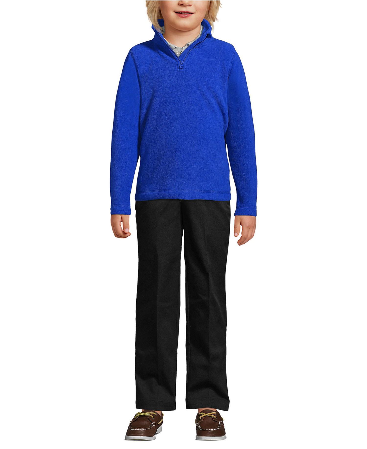 Girls Lightweight Fleece Quarter Zip Pullover