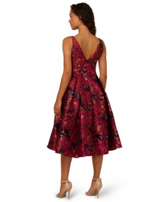 Women's Boat Neck Midi Dress