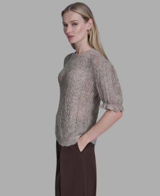 Women's Short Sleeve Crewneck Sweater