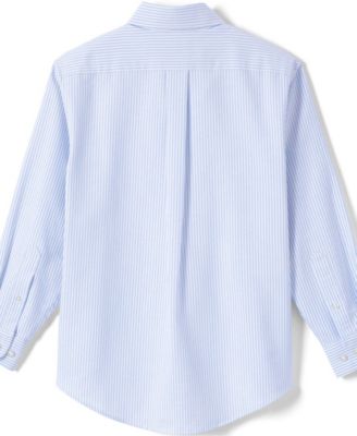 Big Boys Long Sleeve Stripe Oxford Dress Shirt