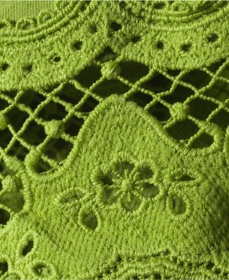 Women's Short Sleeve Slub Jersey Cutwork T-Shirt