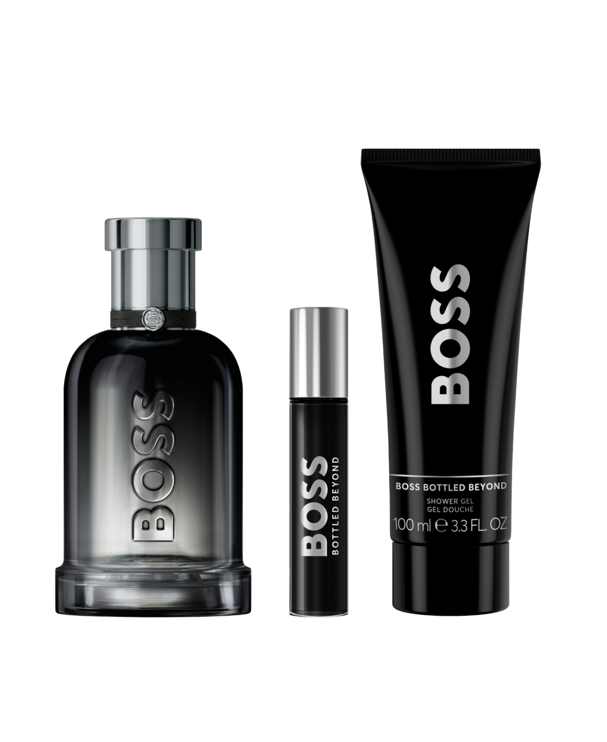 Hugo Boss Men's 3-pc. Bottled Beyond Eau De Parfum, Travel Spray And Shower Gel Set In Transparent