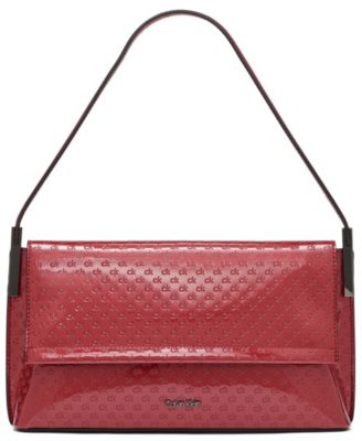 Verne Signature Embossed Flap Shoulder Bag