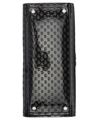 Verne Signature Embossed Convertible Satchel with Charm