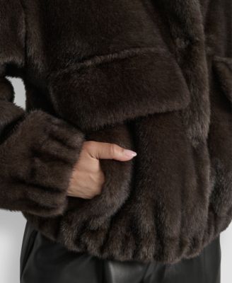 Women's Collar Neck Bomber Coat