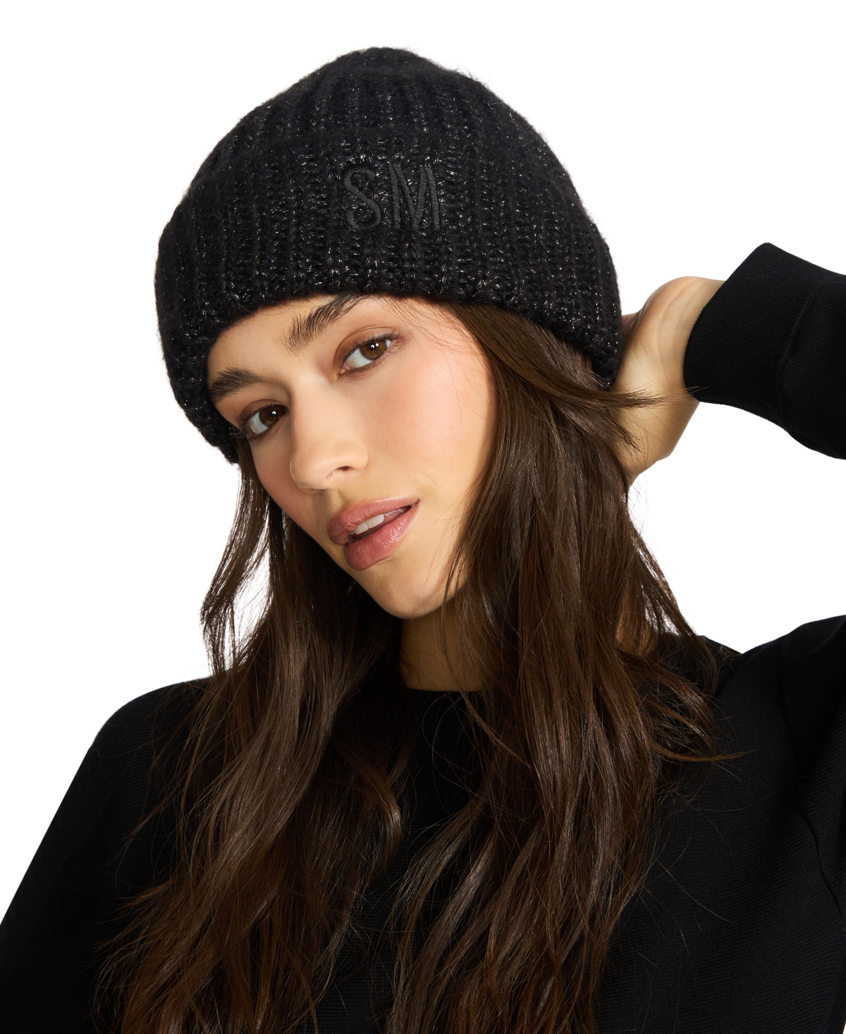 Steve Madden Women's Marled Knit Beanie In Blue
