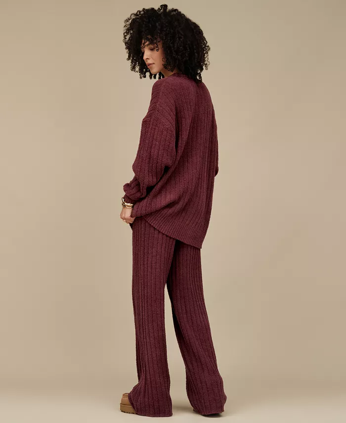 UGG Women's Riz Ribbed Long-Sleeve Knit Sleep Top - thumbnail 10