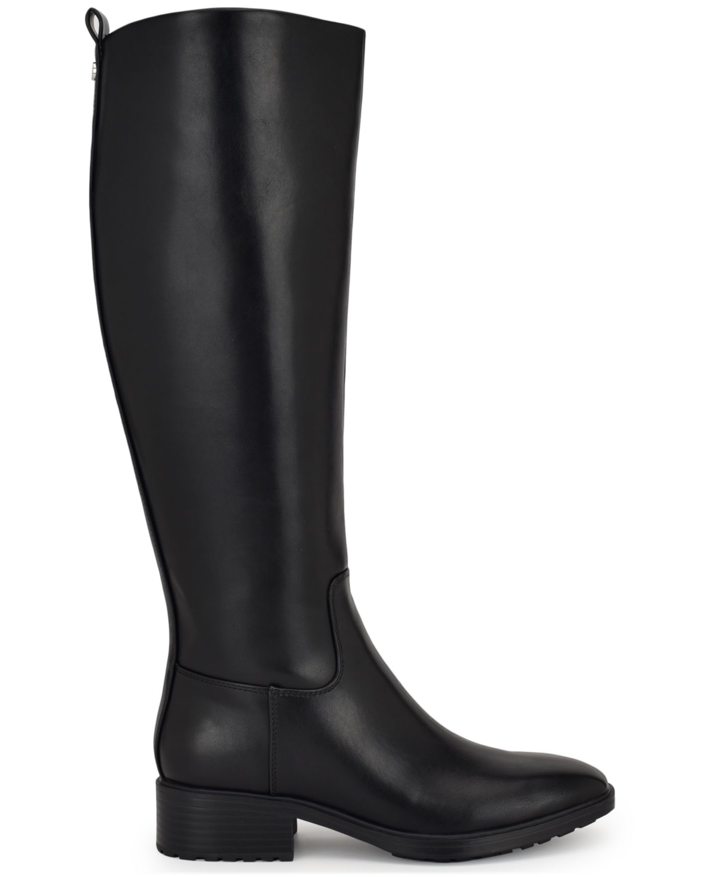 Женские ботинки Nine West Barile Tall Block Heel Boots, Regular & Wide Calf, цвет: Чёрный — фото 2