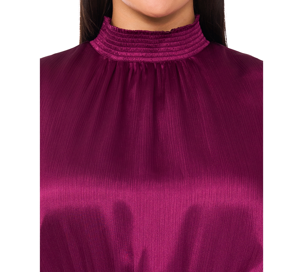 Msk Plus Size Tiered Halter Maxi Dress In Purple