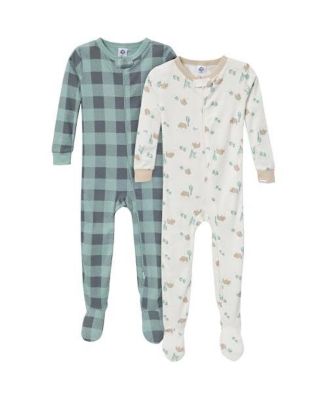 Toddler Boys Snug Fit Footed Pajamas, 2-Pack, Desert Animals