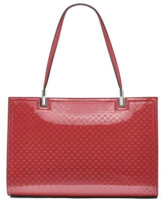 Verne Signature Embossed Tote Bag with Charm