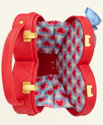 Disney | Macy's Mickey Mouse & Minnie Mouse Heart Shaped Crossbody Handbag, Macy's Exclusive