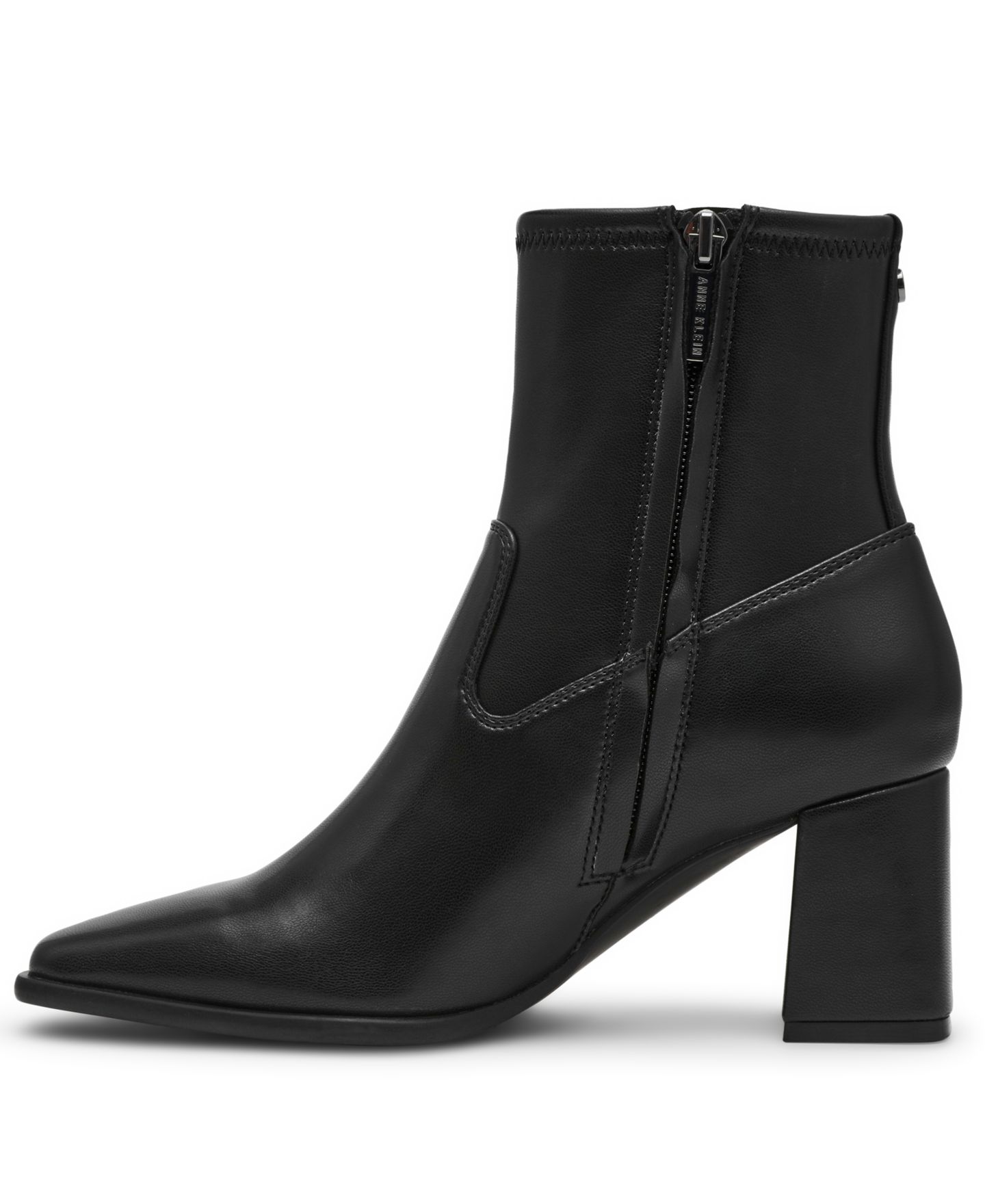 Женские ботинки Anne Klein Paidge Block Heel Dress Booties, цвет: Чёрный — фото 8