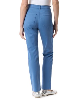 Women's Amanda Colored Twill Straight-Leg Jeans,in Regular, Short & Long