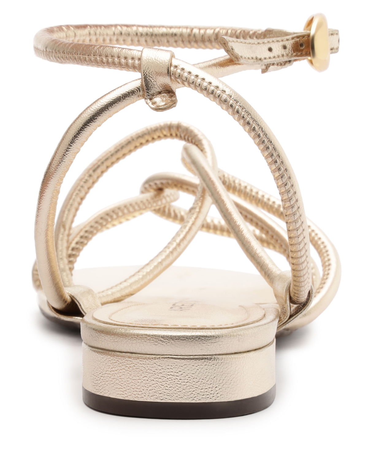 Arezzo Anna Ankle Strap Sandal In Silver