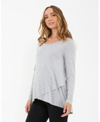Maternity Raw Edge Nursing Top