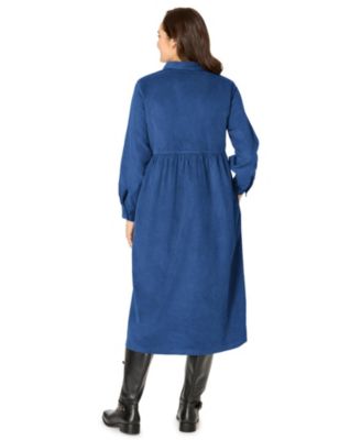 Women's Within Button Front Corduroy Dress