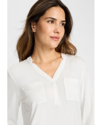 Women's Placket Neck T-Shirt