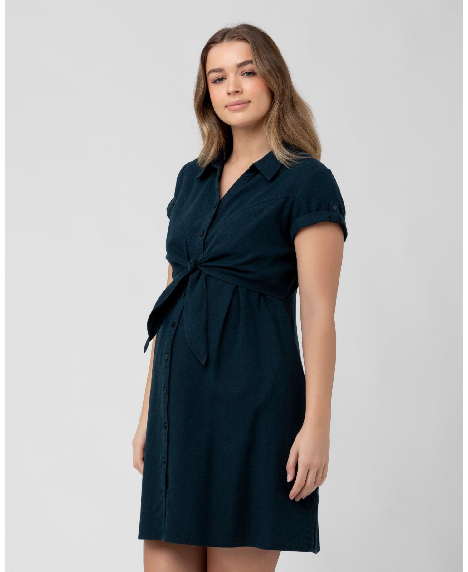 Maternity Ripe Colette Tie Up Nursing Dress