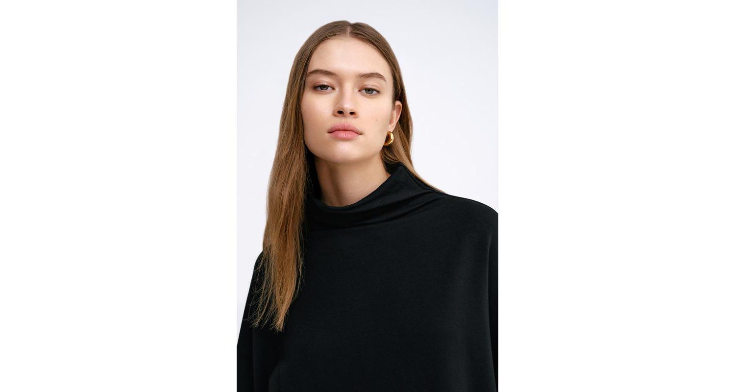 Women's Amanda Oversized High-Neck Wide-Sleeve Casual Sweatshirt