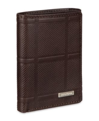 Men's Trifold Plaid Wallet