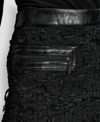 Women's Crackle Textured Mini Skirt