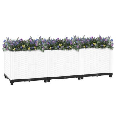 Durable Raised Bed Polypropylene, 47.2 x 15.7 x 15.0 in