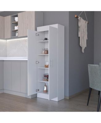 Pantry Cabinet Clinton, kitchen, White