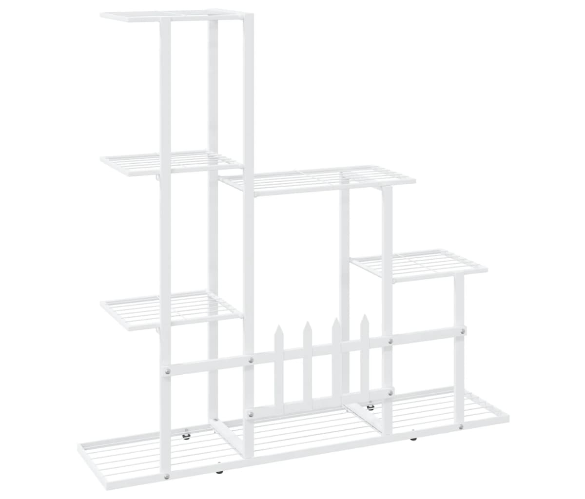 Plant Stand White Metal Medium Durable Flower Stand