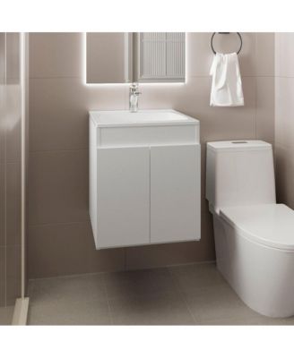45CM MDF Wall-Mounted Bathroom Vanity