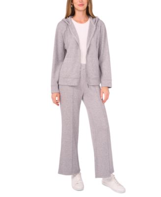 Women's Knit Zip-Front Hoodie Jacket