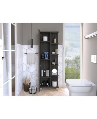 Urano Linen Cabinet White MDF