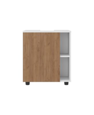 Parade 1-Door 5-Compartment Under Pedestal Sink Cabinet with Melamine Finish