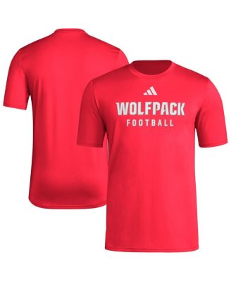 adidas - Men's Red NC State Wolfpack Locker Practice Football Pre-Game T-Shirt