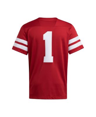 Men's 1 Scarlet Nebraska Huskers Premier Jersey