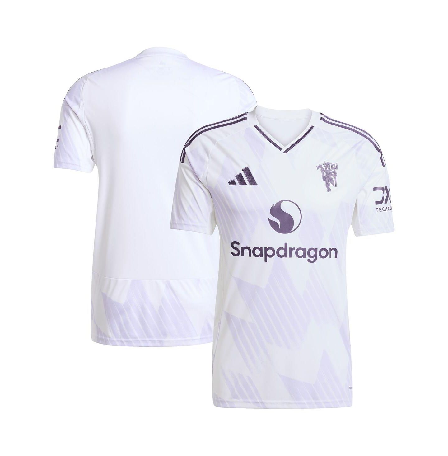 Мужской топ adidas White Manchester United 2025/26 Away Replica Jersey — фото 1