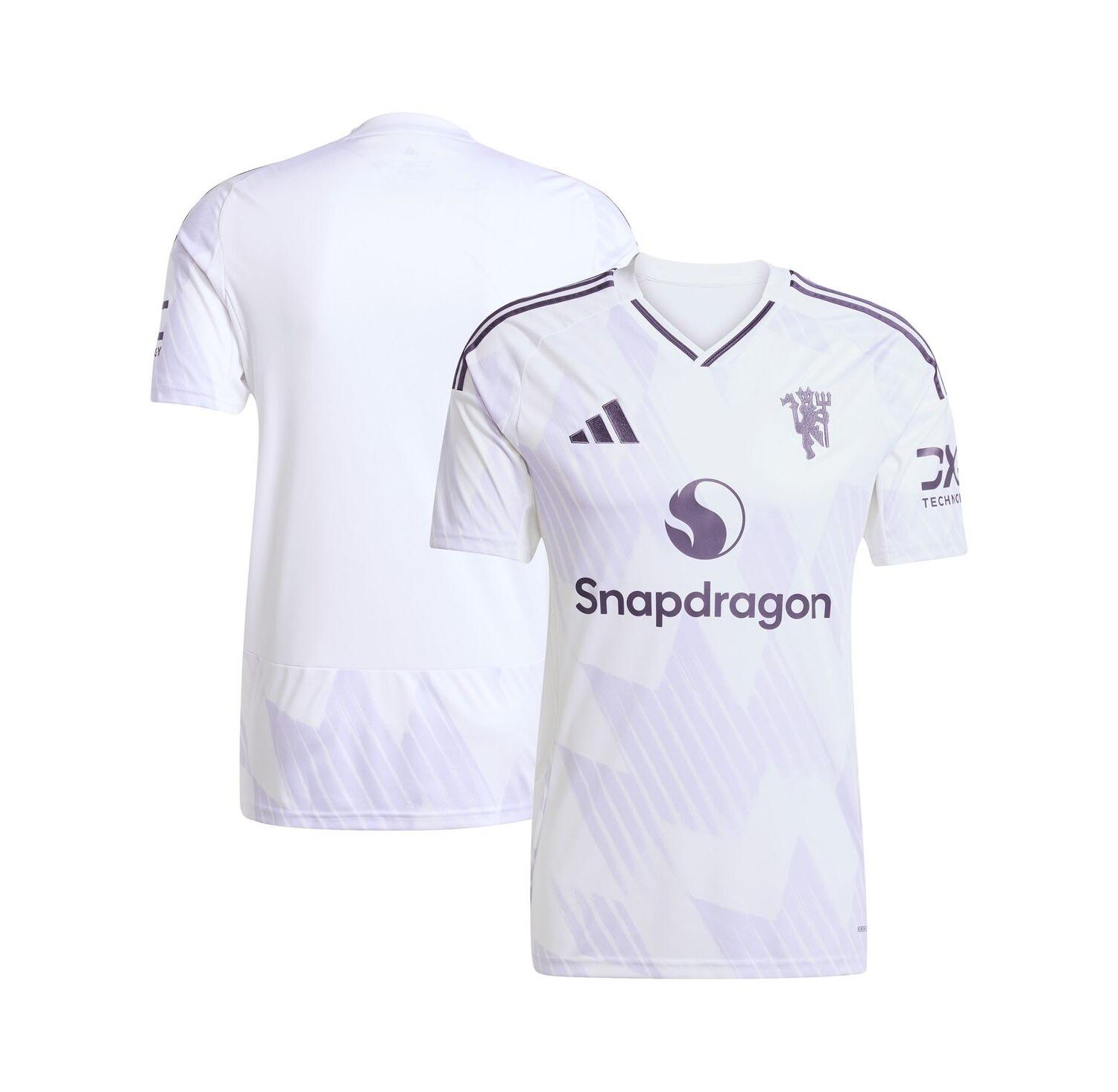 Men's White Manchester United 2025/26 Away Replica Jersey