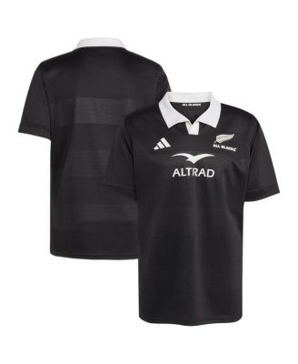 adidas - Men's Black New Zealand Rugby 2025/26 Home Replica Jersey