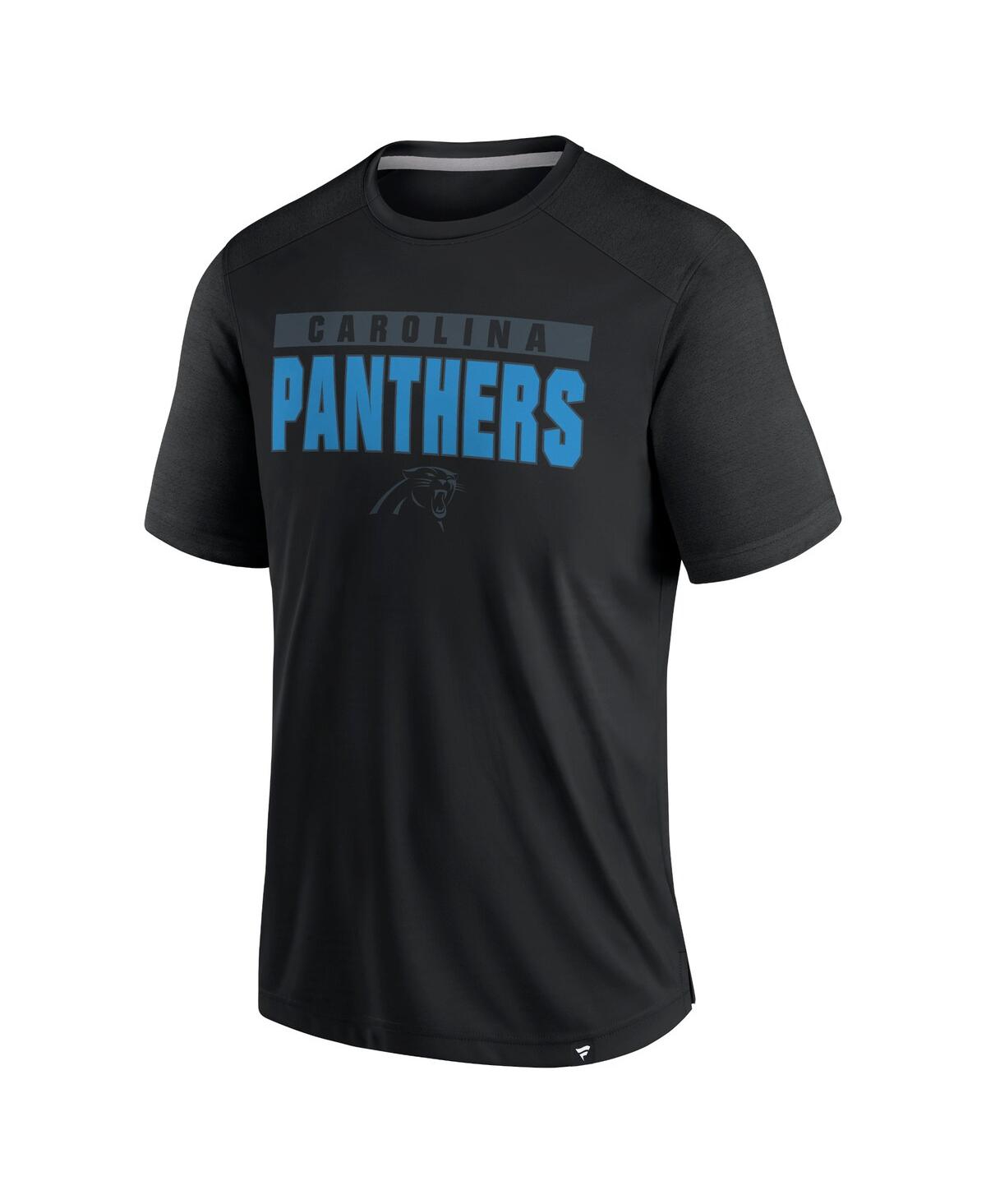 Fanatics Men's Black Carolina Panthers Defender Blackout T-shirt In Black