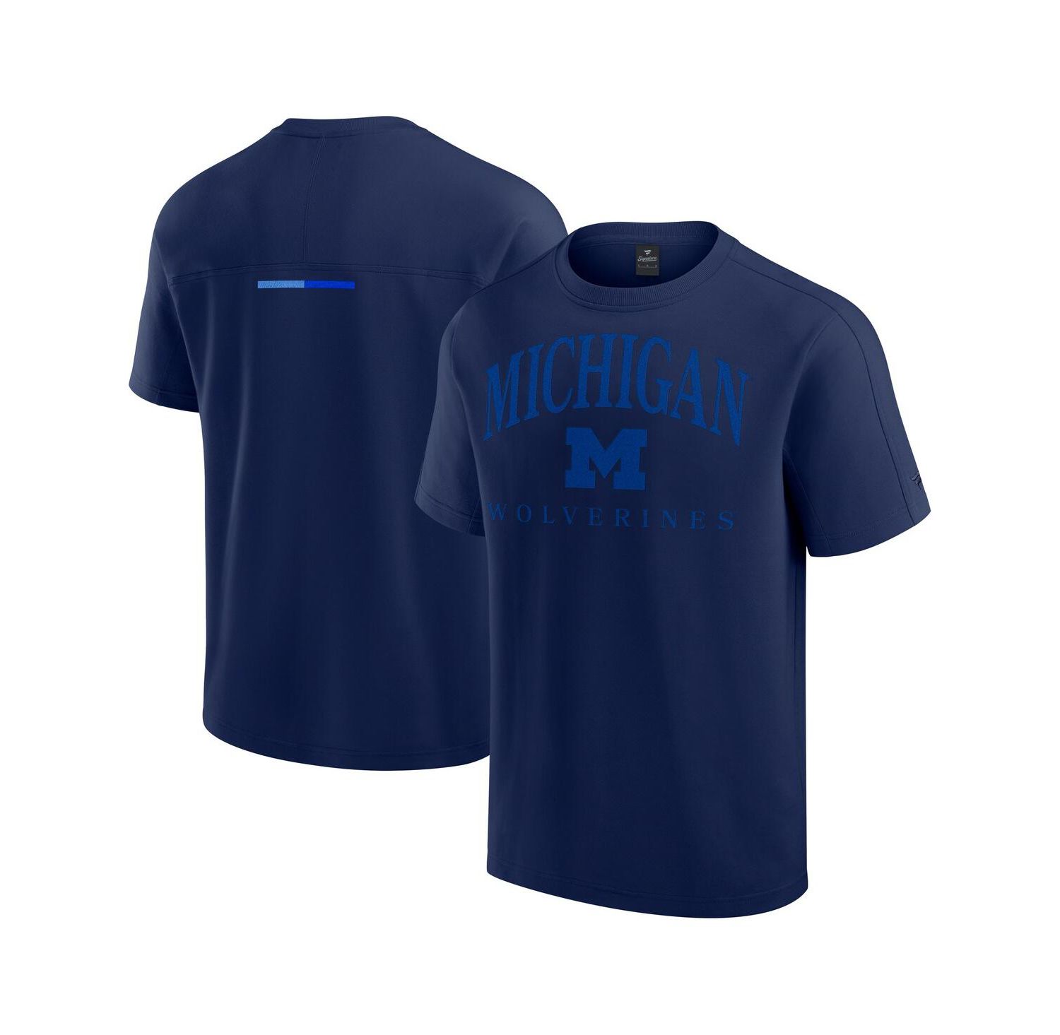 Men's Navy Michigan Wolverines Flex Tri-Blend T-Shirt