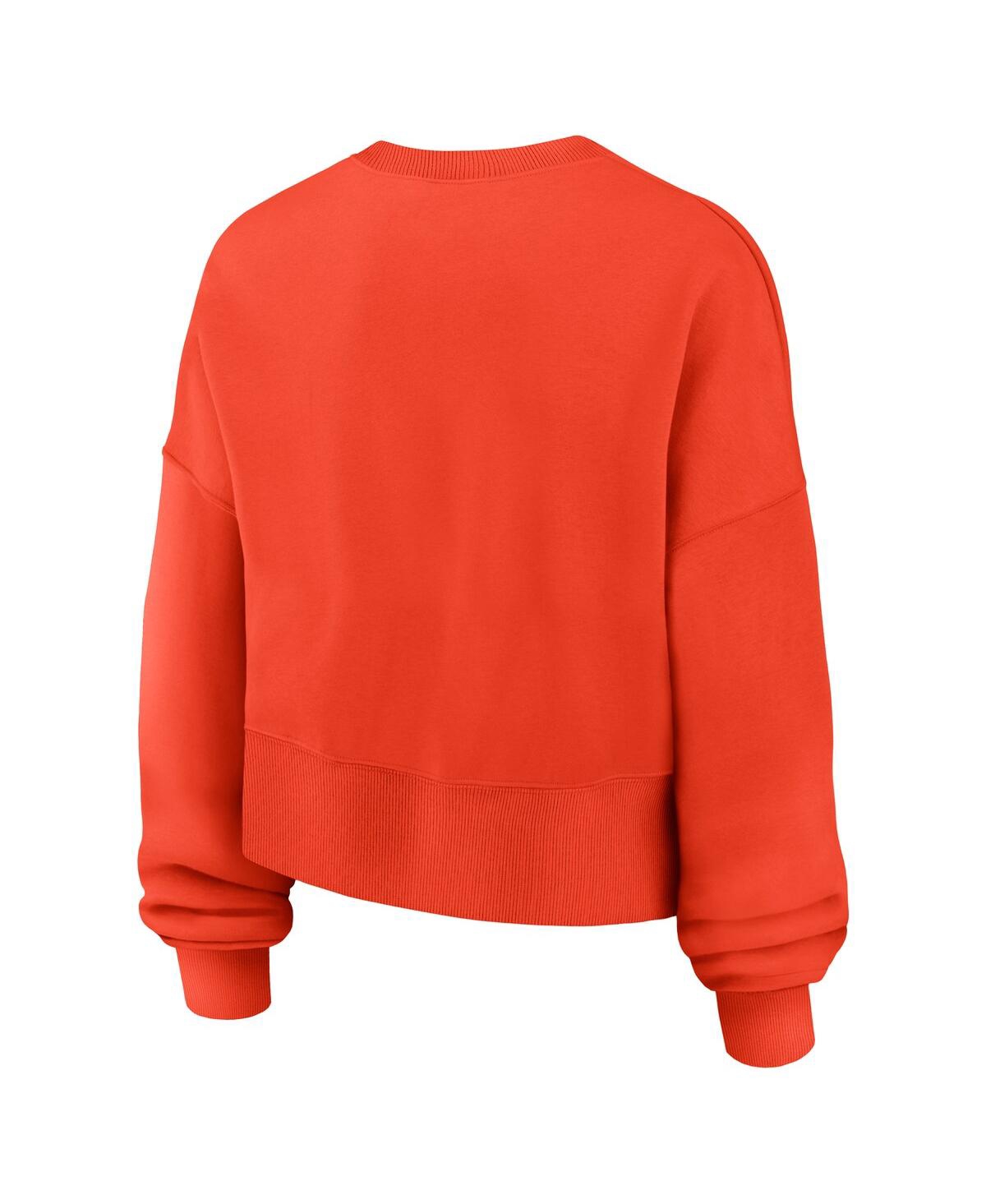 Nike Houston Astros  Women's Mlb Pullover Crew In Orange
