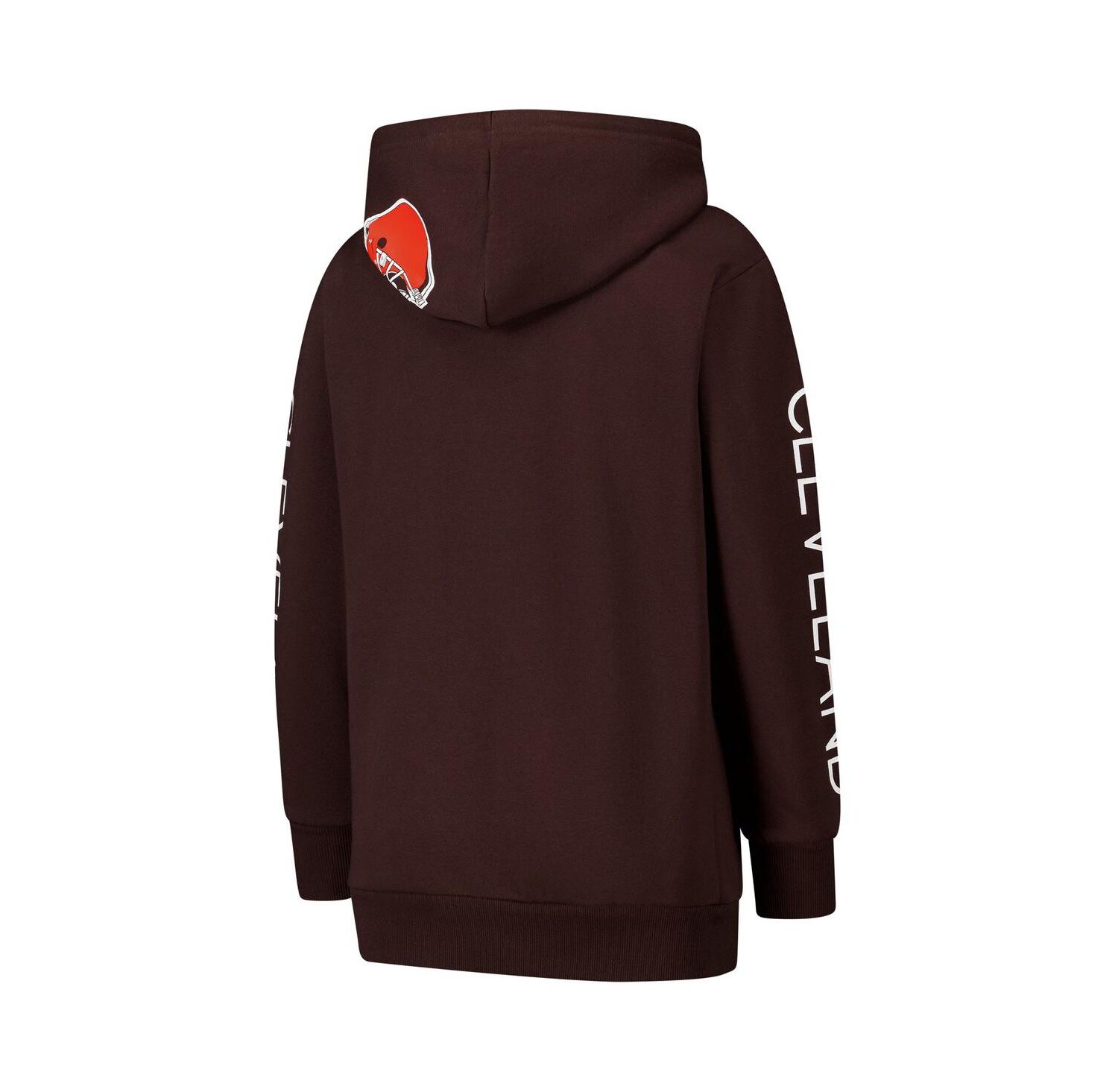 Women's Brown Cleveland Browns Extra Inning Pullover Hoodie