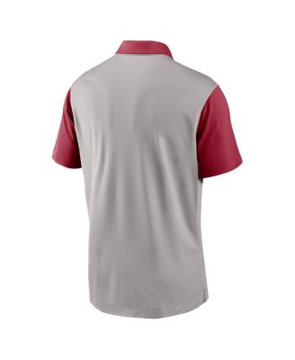 Men's Gray/Crimson Oklahoma Sooners Vapor Performance Polo Shirt