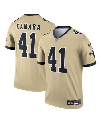 Nike - Men's Alvin Kamara Gold New Orleans Saints Gameday Golds Alternate Legend Player Performance Top