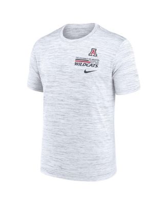 Men's White Arizona Wildcats Velocity Stacked Performance T-Shirt