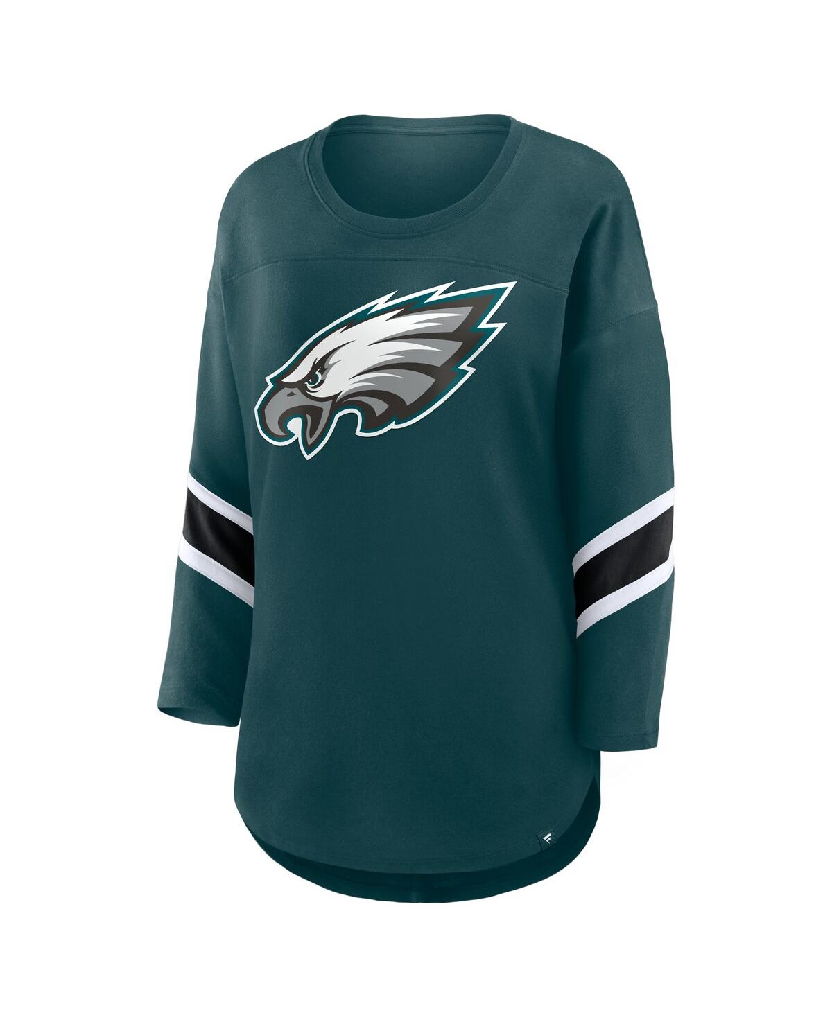 Fanatics Women's Green Philadelphia Eagles Redzone 3/4-sleeve T-shirt In Green