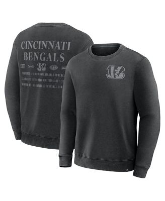 Fanatics - Men's Black Cincinnati Bengals Deep Route Pullover Sweatshirt