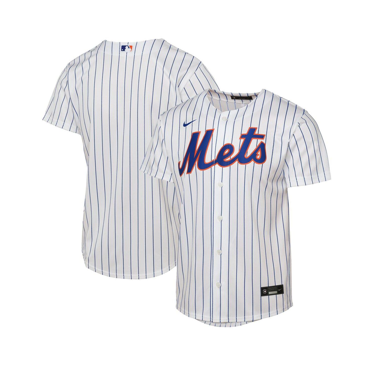 Big Boys and Girls White New York Mets Home Replica Jersey